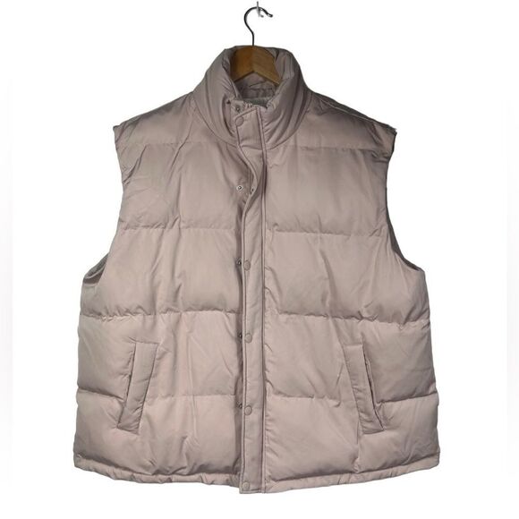 A New Day Quilted Vest In tan/ light pink Women’s Size 1x - Picture 1 of 4